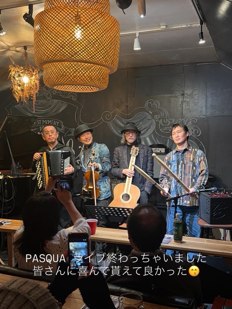 PASQUA ライブ終演後の記念写真